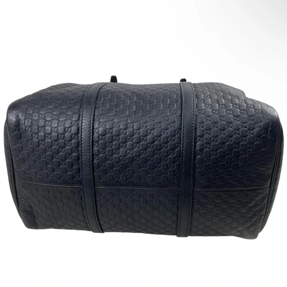 Gucci Black Leather Monogram Bag - Picture 7 of 13